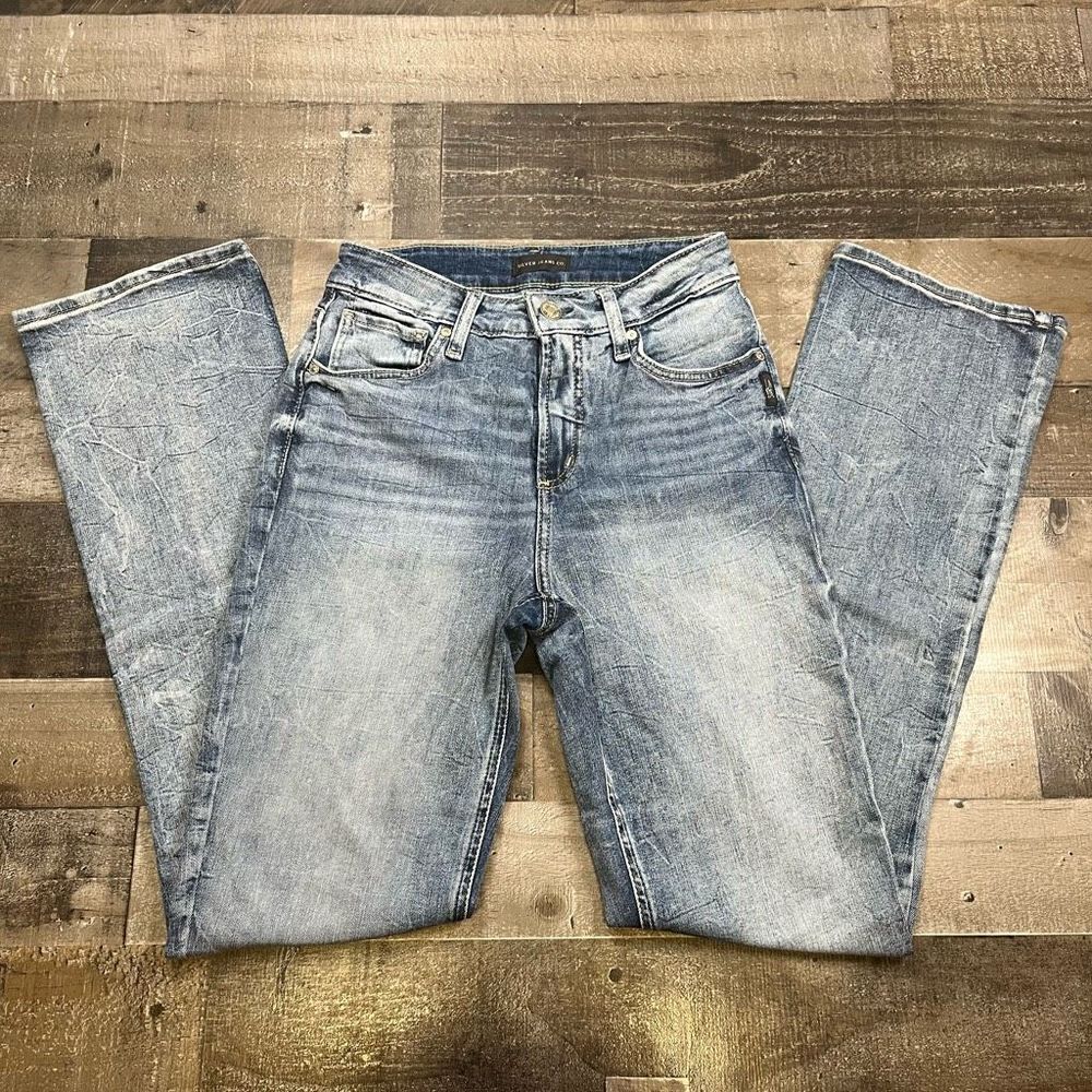 Silver Jeans Men’s Size 28x33 Denim Medium Wash Stretch Straight Leg Pants